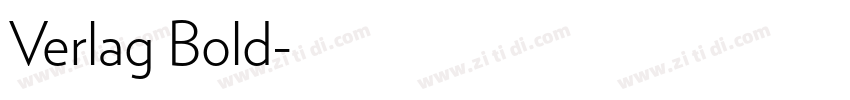 Verlag Bold字体转换